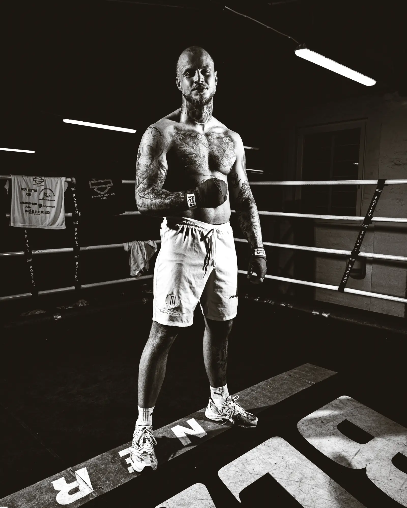 Hannes Brune, Profiboxer aus Kiel, im Boxring